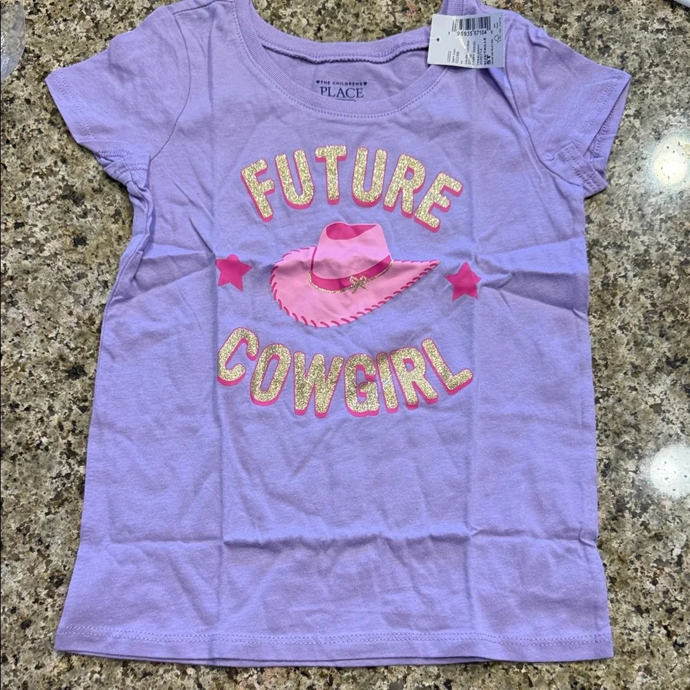 The Children's Place Lavender 'Future Cowgirl' Tee